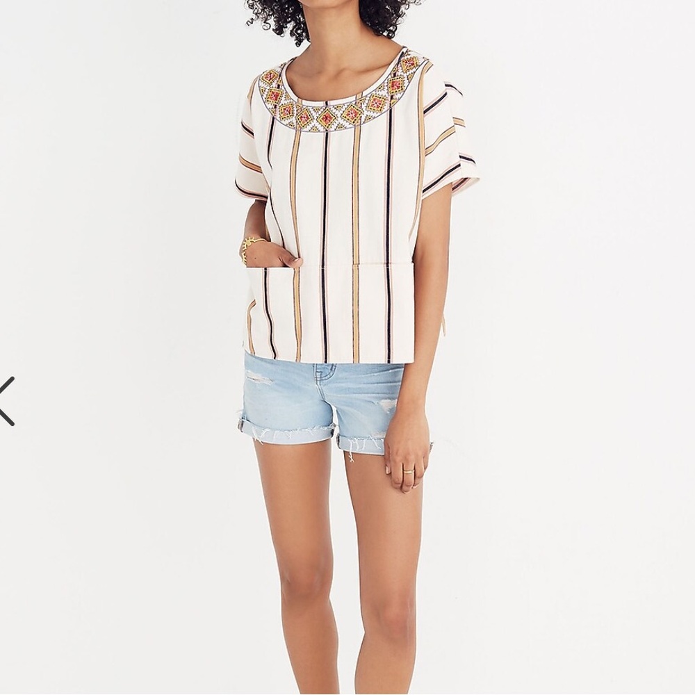 Madewell Embroidered Top - Picture 4 of 4
